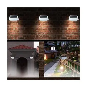 Luces solares de canalón con sensor de movimiento para