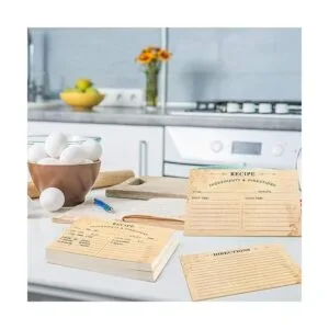 Paquete de 80 tarjetas de receta 4 x 6 pulgadas tarjetas