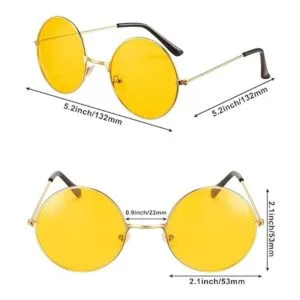 12 pares de gafas de sol hippie de los años 60 y 70 para_2