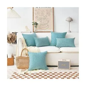 Home Brilliant Fundas de almohada de lino 1 unidad_3