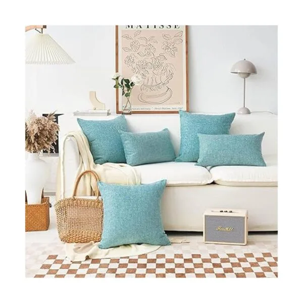 Home Brilliant Fundas de almohada de lino 1 unidad_3