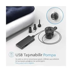 Active Era Cama de aire de lujo para camping con bomba_3