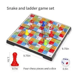 KIDAMI Juego de serpientes y escaleras magnéticas con caja_2