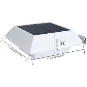 Luces solares de canalón con sensor de movimiento para