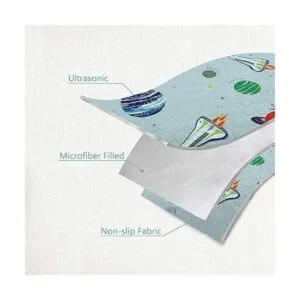 Juego de colcha de 3 piezas con diseño de galaxia y