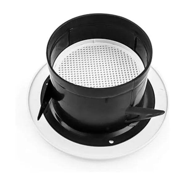 QWORK Rejilla de ventilación ABS de 4 pulgadas con malla_2