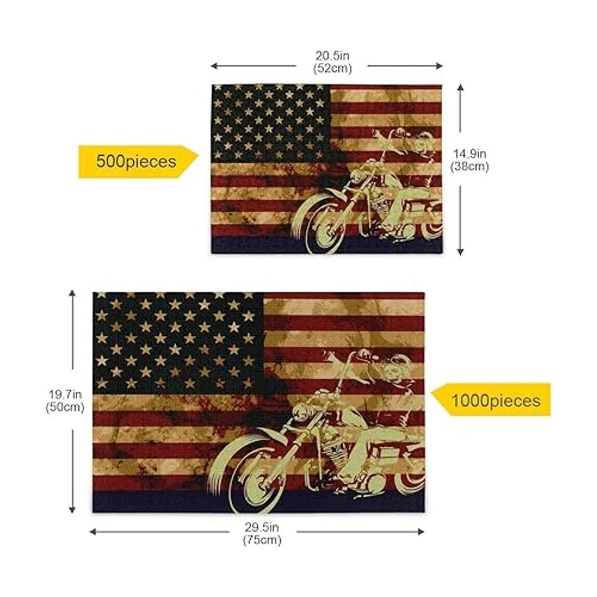 Nander 1000 piezas rompecabezas juguetes cráneo_5