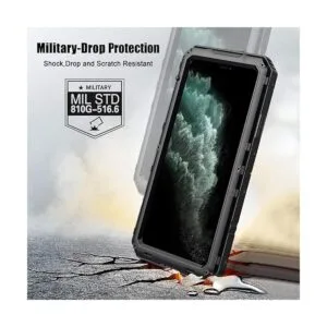 Beasyjoy Funda de metal impermeable para iPhone 11 Pro_4