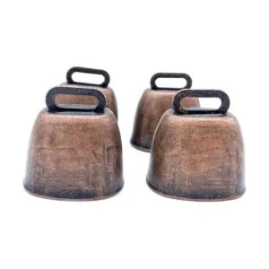 FAFAHOUSE 4 cascabeles pequeños de latón cascabeles de_4