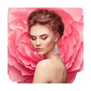 Pendientes colgantes de madera sin terminar con forma de