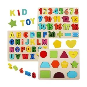 LENNYSTONE Rompecabezas de madera para niños pequeños_1