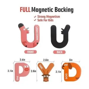 JCREN Letras magnéticas gigantes de animales del alfabeto_2