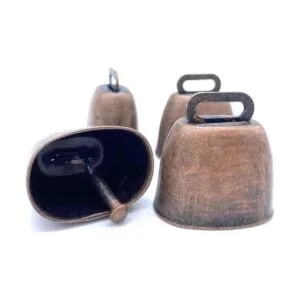 FAFAHOUSE 4 cascabeles pequeños de latón cascabeles de_3