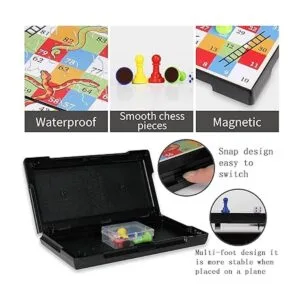 KIDAMI Juego de serpientes y escaleras magnéticas con caja_4