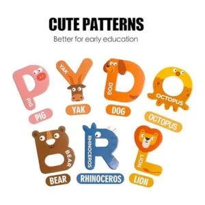 JCREN Letras magnéticas gigantes de animales del alfabeto_4