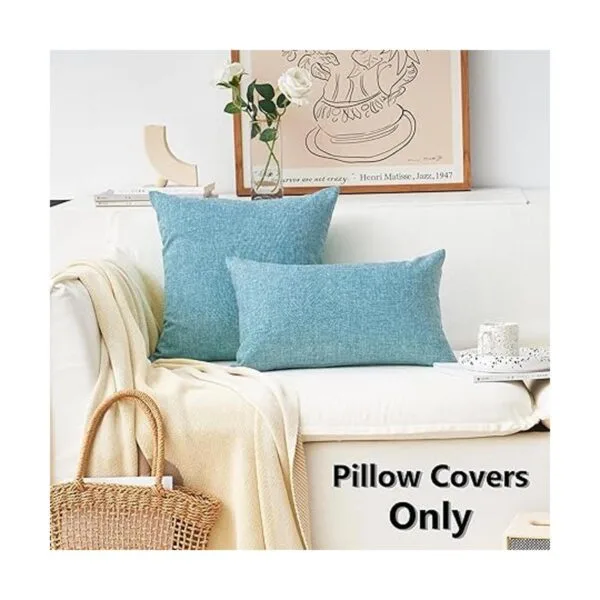 Home Brilliant Fundas de almohada de lino 1 unidad_2