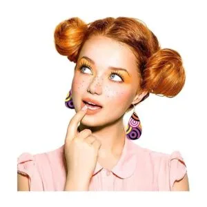 Pendientes colgantes de madera sin terminar con forma de