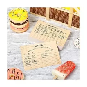 Paquete de 80 tarjetas de receta 4 x 6 pulgadas tarjetas