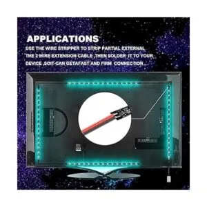 CARLITS Cable de extensión 22AWG de 100 pies cable de_2