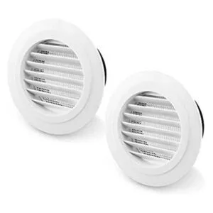 QWORK Rejilla de ventilación ABS de 4 pulgadas con malla_1