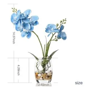 Jusdreen Bonsái de flores artificiales con jarrón de