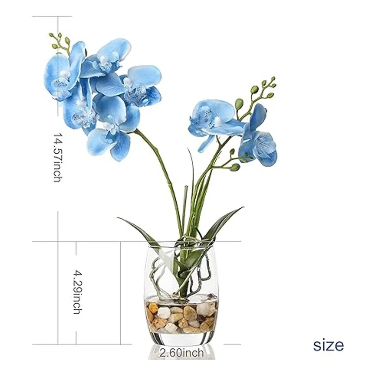 Jusdreen Bonsái de flores artificiales con jarrón de