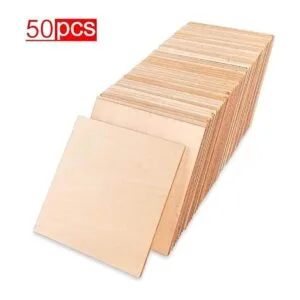 Paquete de 50 piezas cuadradas de madera sin terminar en_2