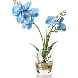 Jusdreen Bonsái de flores artificiales con jarrón de