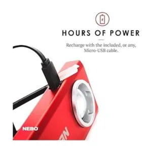 NEBO Luz de trabajo delgada recargable por USB luz de_5