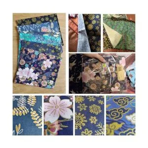 Queenbox 6 piezas de tela impresa japonesa 15.7 x 19.6_3