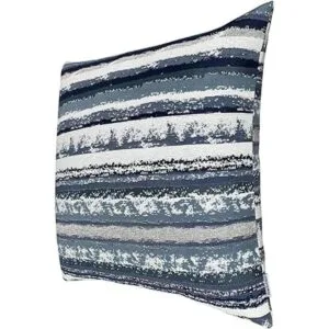 ROMANDECO Set of 2 Stripe Pillow Case Jacquard Square_2