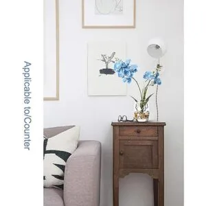 Jusdreen Bonsái de flores artificiales con jarrón de