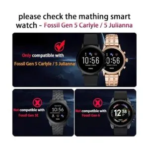 Suoman Paquete de 3 fundas para reloj Fossil Gen 5_2