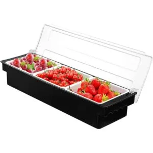 FEOOWV Bandeja para condimentos de frutas y verduras con