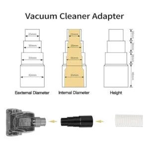E.LUO Adaptador de manguera de vacío universal para