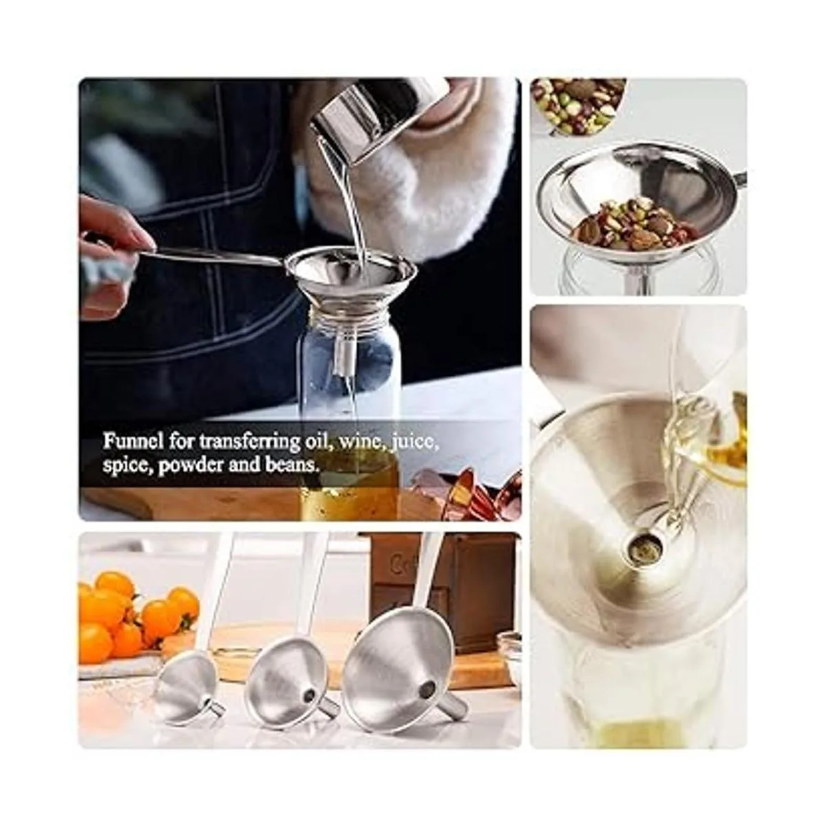 Embudos para llenar botellas juego de embudos pequeños_2