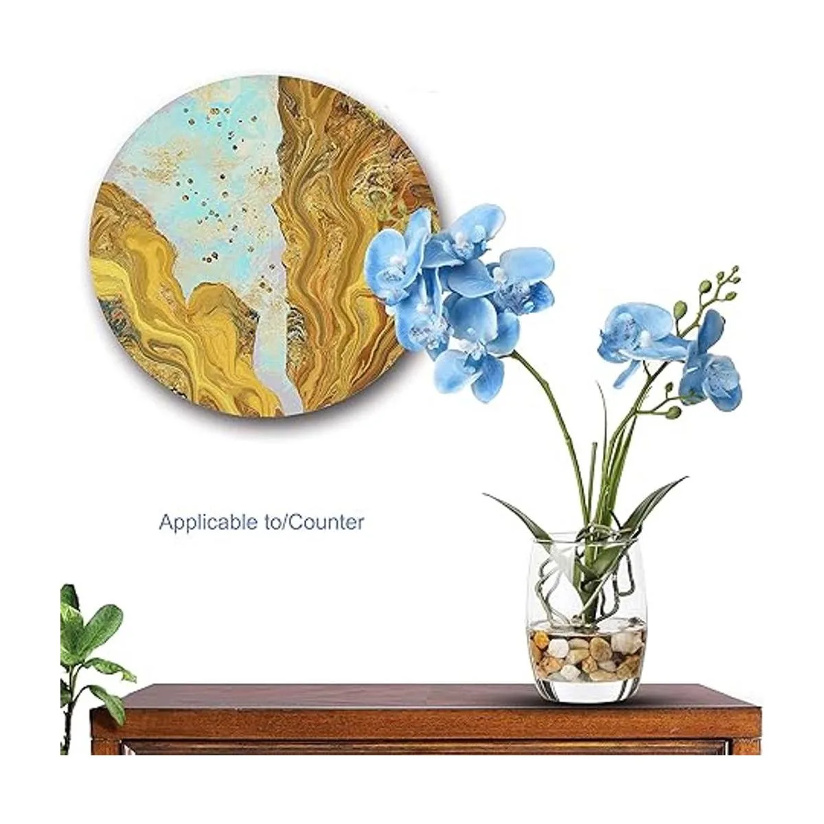 Jusdreen Bonsái de flores artificiales con jarrón de