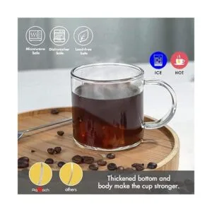 Aquach Juego de 4 tazas de café de 12 onzas incluye árbol_5