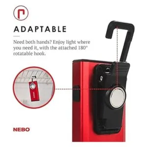 NEBO Luz de trabajo delgada recargable por USB luz de_3