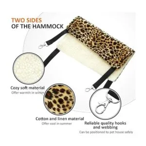 4 Pieces Rat Hammock Ferret Hammock Guinea Pig Cage