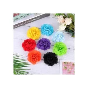 36 piezas de collar de perro lazos de flores accesorios