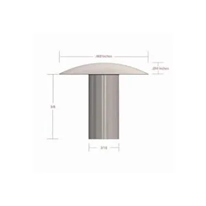 Metal Magery Remaches de cabeza de aluminio sólido de_2