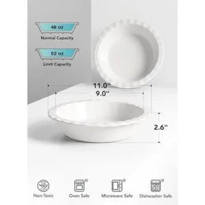 LE TAUCI Juego de 2 sartenes para tarta de manzana tarta_5