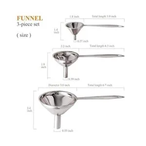 Embudos para llenar botellas juego de embudos pequeños_5