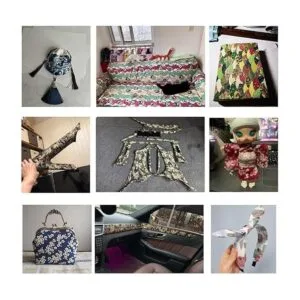 Queenbox 6 piezas de tela impresa japonesa 15.7 x 19.6_5