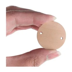 100 rondas de madera y 100 llaveros discos circulares de