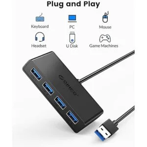 ORICO Hub USB 3.0 de 4 puertos hub USB 3.0 con puerto de_3