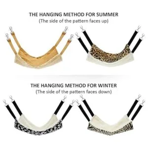 4 Pieces Rat Hammock Ferret Hammock Guinea Pig Cage