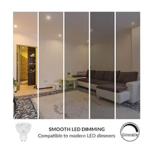 Simba Lighting Bombilla LED GU10 de 5 W regulable paquete