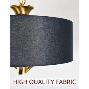 Kira Home Alondra Lámpara moderna de 20 pulgadas con 3_4